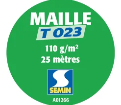 Semin Lot de 2 toiles de verre - motif maille - rouleau 25 x 1 m- Fibre De Verre