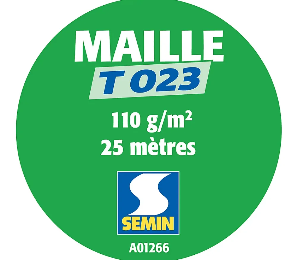 Semin Lot de 2 toiles de verre - motif maille - rouleau 25 x 1 m- Fibre De Verre