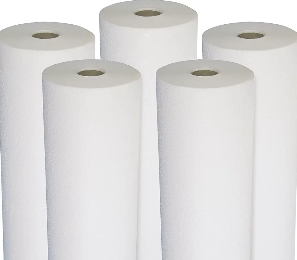Semin Lot de 5 toiles de verre - motif crépi - rouleau 50 x 1 m- Fibre De Verre