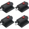 Deko Accesoire Pour Volet<Lot de 4 verrous de porte automatique à ressort avec bouton à ressort Noir