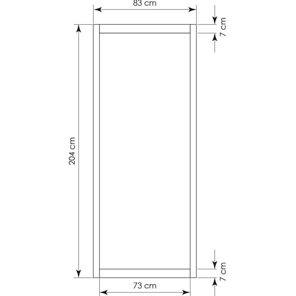 Skylab Porte Coulissante<Lot porte Univers 204 x 83 x 4 cm + rail rustique
