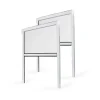 Avosdim Lot Stores Moustiquaire PVC recoupable - x2 - L150 x H160cm - Blanc- Moustiquaire Pour Fenêtre