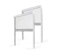Avosdim Lot Stores Moustiquaire PVC recoupable - x2 - L100 x H160cm - Blanc- Moustiquaire Pour Fenêtre