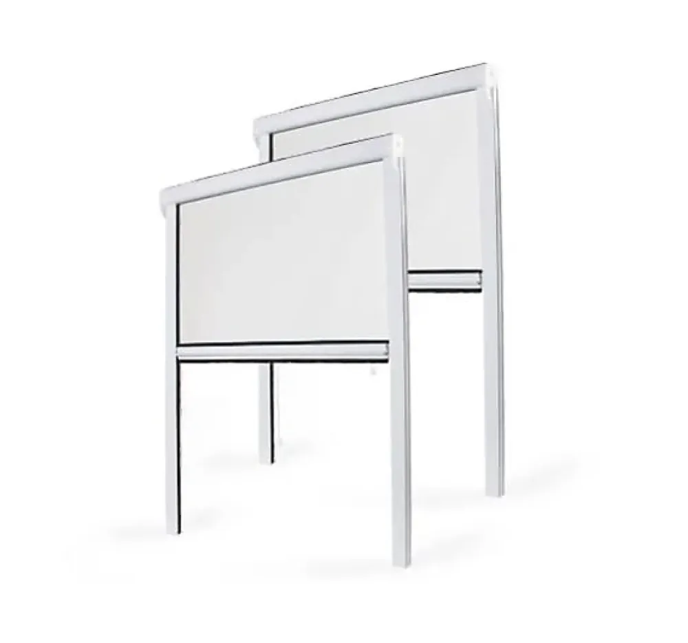 Avosdim Lot Stores Moustiquaire PVC recoupable - x2 - L100 x H160cm - Blanc- Moustiquaire Pour Fenêtre