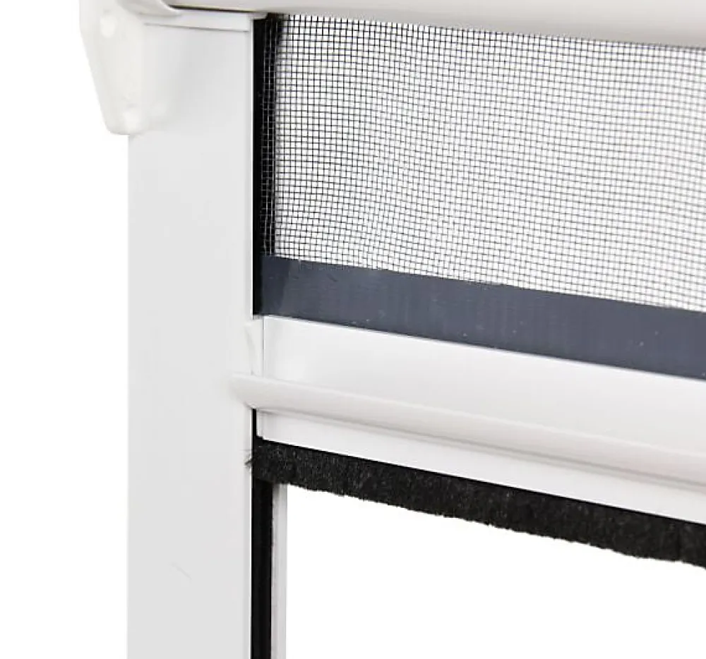 Avosdim Lot Stores Moustiquaire PVC recoupable - x2 - L100 x H160cm - Blanc- Moustiquaire Pour Fenêtre