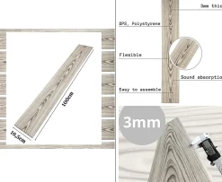 Ikhemalarka Panneau Mural Décoratif<20m² - 120 pièces de panneaux polystyrène, panneaux de plafond, panneaux muraux, décors, imitation pour plafonds - PP-111