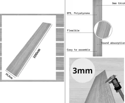 Ikhemalarka Panneau Mural Décoratif<20m² - 120 pièces de panneaux polystyrène, panneaux de plafond, panneaux muraux, décors, imitation pour plafonds - P020