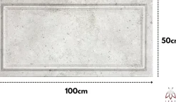 Ikhemalarka 6m2 12 pièces Panneau mural 3D XPS polystyrène 100x50 cm Noir or effet béton, style cadre mural & plafond classique 120XL- Panneau Mural Décoratif