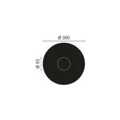 Decoflair M72 Rosace Polyuréthane 300 x 300 x 33 - 1 pièce- Moulure Et Rosace De Plafond