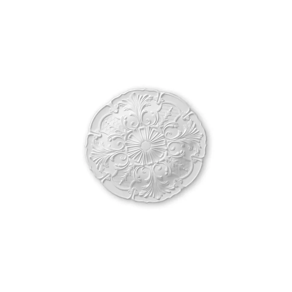 Decoflair M80 Rosace Polyuréthane 600 x 600 x 31 - 1 pièce- Moulure Et Rosace De Plafond