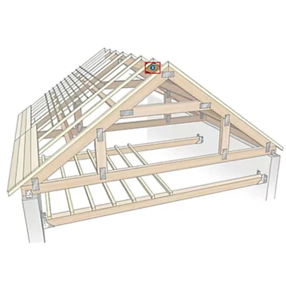 Madrier traité 225 x 75 mm, L.4 m classe 2- Bois De Charpente
