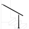 AICA Sanitaire Main courante 1 m noir inox 201 fixation sol et mur escaliers intérieur extérieur by Aica- Accessoire D'Escalier