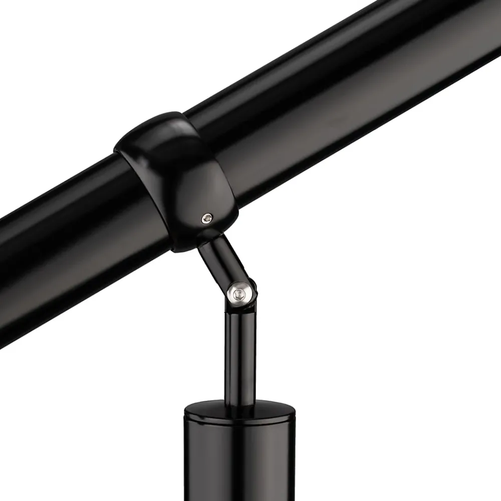 AICA Sanitaire Main courante 1 m noir inox 201 fixation sol et mur escaliers intérieur extérieur by Aica- Accessoire D'Escalier