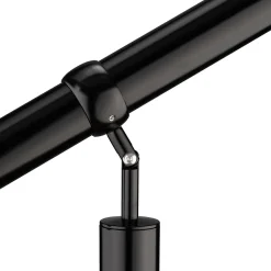 AICA Sanitaire Main courante 1.2 m noir inox 201 fixation sol et mur escaliers intérieur extérieur by Aica- Accessoire D'Escalier