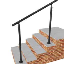 AICA Sanitaire Accessoire D'Escalier<Main courante 1.2 m noir mat inox 201 installation verticale escaliers rampes intérieur extérieur by Aica