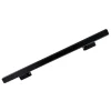 Homewell Main courante alu 1 mètre - Noir mat laqué 9005 - Kit avec 2 supports muraux et embouts noirs- Accessoire D'Escalier