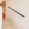 Alumin'home Main courante aluminium noir ø40 mm 2m- Accessoire D'Escalier