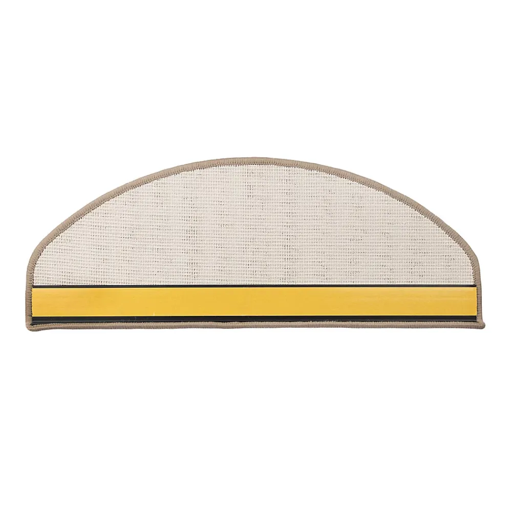 Floordirekt Marchettes d'escalier antidérapantes Sécuriser Vos marches Beige 23,5 x 65 cm Demi-circulaire- Accessoire D'Escalier