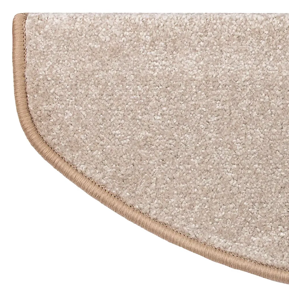 Floordirekt Marchettes d'escalier antidérapantes Sécuriser Vos marches Beige 23,5 x 65 cm Demi-circulaire- Accessoire D'Escalier
