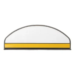 Floordirekt Marchettes d'escalier antidérapantes Sécuriser Vos marches Argent 23,5 x 65 cm Demi-circulaire- Accessoire D'Escalier