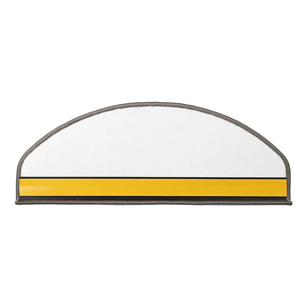 Floordirekt Marchettes d'escalier antidérapantes Sécuriser Vos marches Argent 23,5 x 65 cm Demi-circulaire- Accessoire D'Escalier