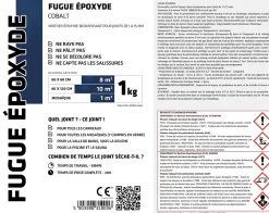 Ilcom Joint Carrelage Sol<Mastic époxy bi-composant pour le remplissage des joints - Bleu cobalt - 1Kg
