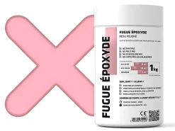 Ilcom Mastic époxy bi-composant pour le remplissage des joints - Rose - 1Kg- Joint Carrelage Sol