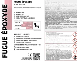 Ilcom Mastic époxy bi-composant pour le remplissage des joints - Rose - 1Kg- Joint Carrelage Sol
