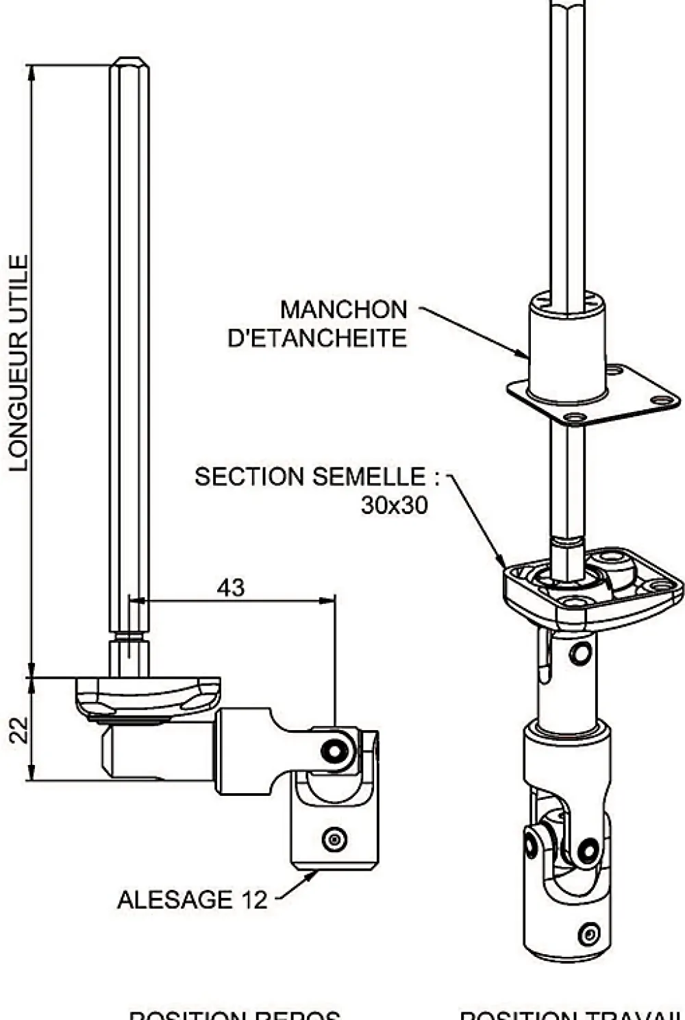 Zurfluh-Feller Volet Roulant<MINI BLOC-GUIDE ANGULAIRE DEPORTE (6P7)