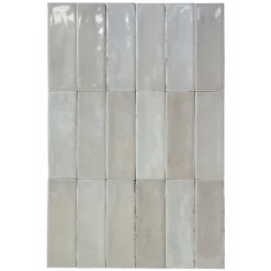Lux Mosaic Mini Brick Série Calpe Greige Porcelaine Premium 5x15cm.- Carrelage Mural Pour Cuisine
