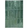 Lux Mosaic Carrelage Mural Pour Pièce À Vivre|Carrelage Mural Pour Cuisine<Mini Brick Série Calpe Green Porcelaine Premium 5x15cm.