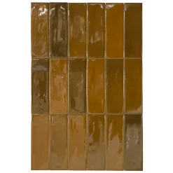Lux Mosaic Carrelage Mural Pour Cuisine<Mini Brick Série Calpe Terra Porcelaine Premium 5x15cm.