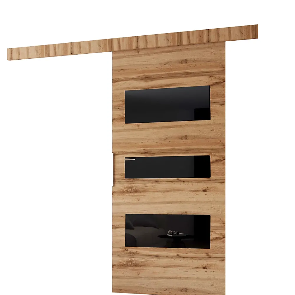 MINIO go for it , porte coulissante CLEAN C 86 cm portes de chambre, Chêne Wotan- Porte Coulissante