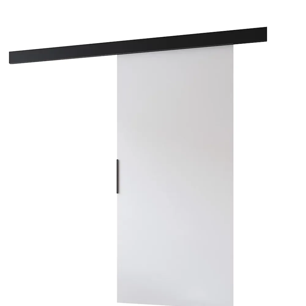 MINIO go for it Porte Coulissante<, porte coulissante PRIM A 96 cm, Poignée noire, Blanc / Noir