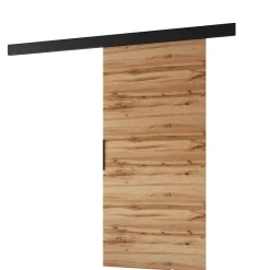 MINIO go for it , porte coulissante PRIM A 76 cm, Poignée noire, Chêne Wotan / Noir- Porte Coulissante