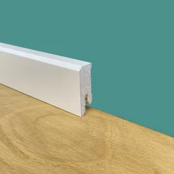 Eternal Parquet Plinthe Bois|Plinthe Bois<96ml de PLINTHE BASSE CARRÉE en FIBRE DE BOIS 40X15 BLANC