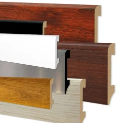 Eternal Parquet 108ML de plinthe BC brossée en EqualWood HI-TEC POLYMERS 75x14mm Noir, Blanc, Aluminium etc. - BLANCHE- Plinthe Bois|Plinthe Bois