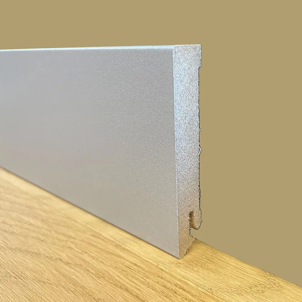 Eternal Parquet 96ml de PLINTHE CARRÉE en FIBRE DE BOIS COMPACTE 80X15 ARGENT- Plinthe Bois|Plinthe Bois