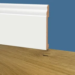 Eternal Parquet 100ml de Plinthe DUCALE GIANT en EqualWood HI-TEC POLYMERS 200x14x2000mm - BLANC- Plinthe Bois|Plinthe Bois