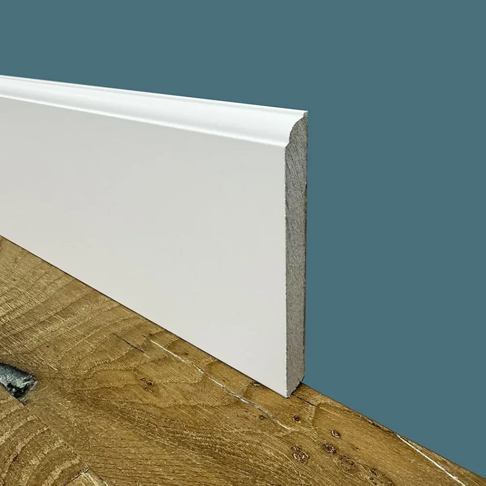 Eternal Parquet 100ml de PLINTHE ZOCCOLINO FIRENZE en FIBRE DE BOIS COMPACTE 120X12 BLANC- Plinthe Bois|Plinthe Bois
