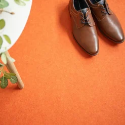 Décoweb Moquette - Stand Event - Orange citrouille - 2 m x 10 ml- Moquette|Moquette