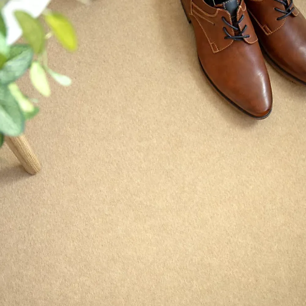 Décoweb Moquette - Stand Event - Sable - 2 m x 10 ml- Moquette|Moquette