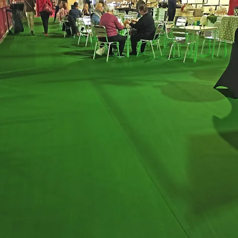Décoweb Moquette - Stand Event - Vert olive - 2 m x 30 ml- Moquette|Moquette