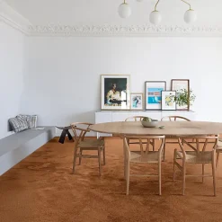 Décoweb Moquette chambre - Lumicolor - Rouille terracotta - Rouleau de 5m x 5m- Moquette|Moquette