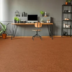 Décoweb Moquette chambre - Lumicolor - Rouille terracotta - Rouleau de 5m x 24m- Moquette|Moquette