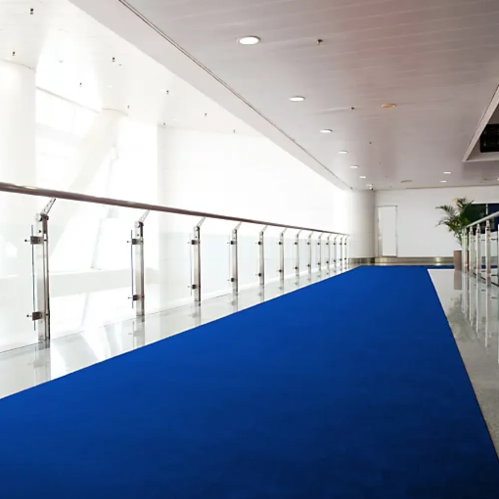 Décoweb Moquette filmée - Stand Event - Bleu roi - 2 m x 30 ml- Moquette|Moquette