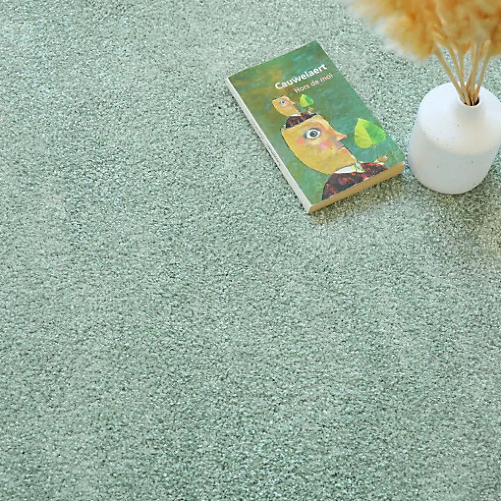 Décoweb Moquette poils longs Touch - Vert sauge - Rouleau de 4m x 4m- Moquette|Moquette
