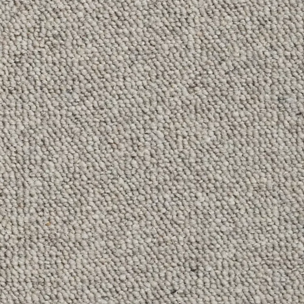 Décoweb Moquette pure laine vierge bouclée - Mallow - Grège - Rouleau de 4m x 12m- Moquette|Moquette