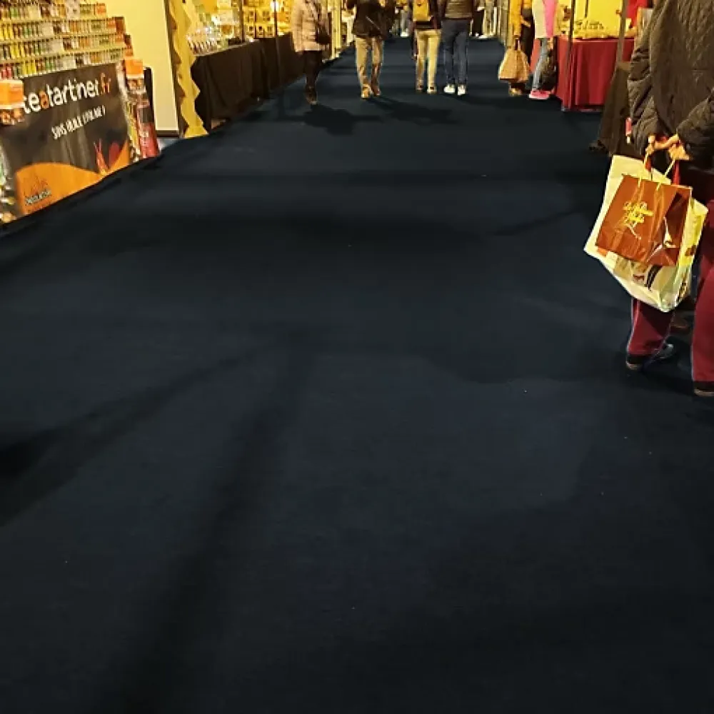 Décoweb Moquette|Moquette<Moquette Stand Expo - Noir - Rouleau de 2m x 15m