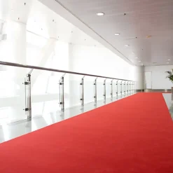 Décoweb Moquette|Moquette<Moquette Stand Expo - Rouge vif - Rouleau de 2m x 43m